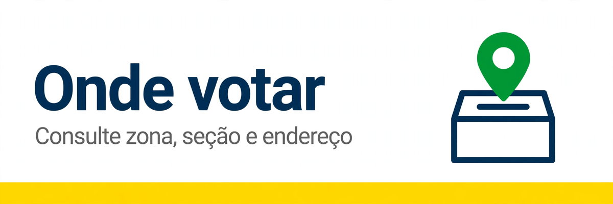 Onde votar: consultar zona, seção e endereço no e-Título