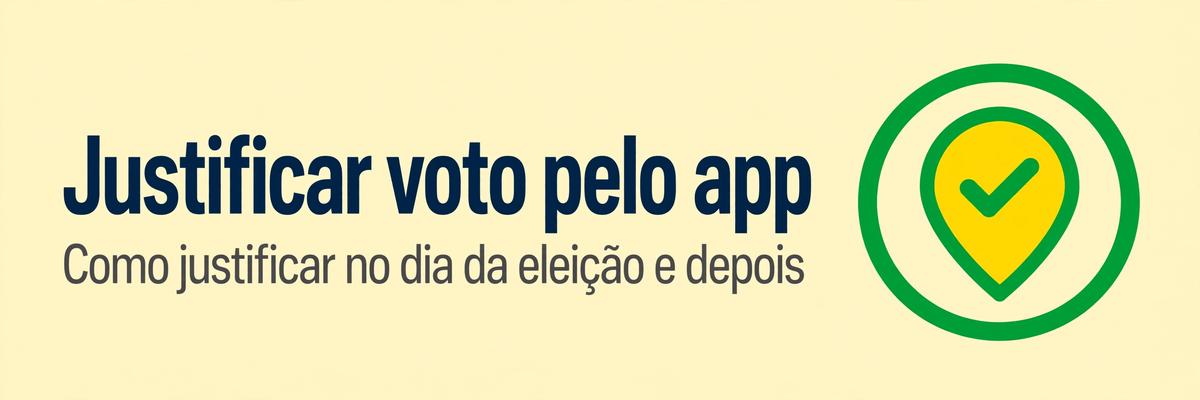 Como justificar o voto pelo e-Título: passo a passo